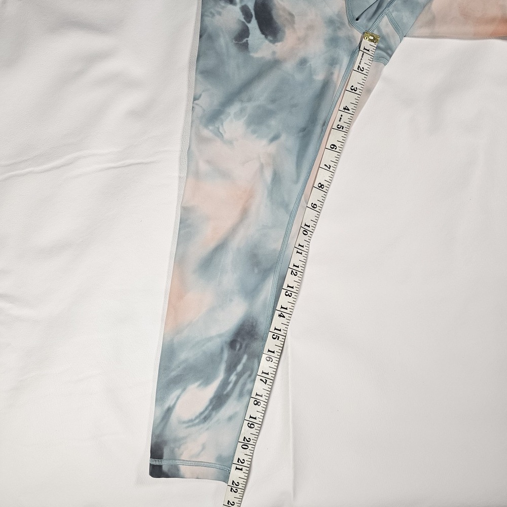 Athleta Elation Printed 7/8 Leggings Womens Small Blue Pink Yoga Pants - Picture 7 of 12